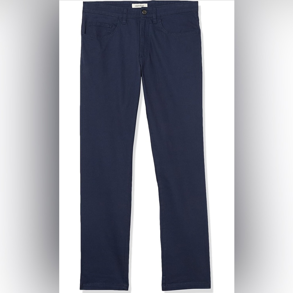 GoodThreads Men's Chino, Slim-Fit Pants with 5-Pockets, Comfort Stretch